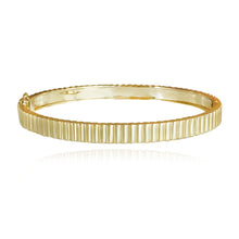 Load image into Gallery viewer, Golden Spaced Pave Bangle