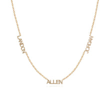 Load image into Gallery viewer, Multiple Diamond Names Necklace