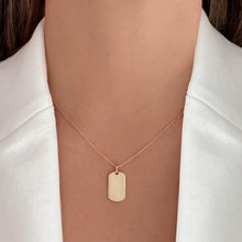 Load image into Gallery viewer, Medium Gold Dog Tag Charm