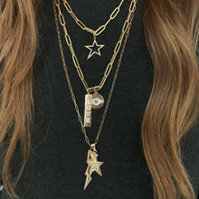 Load image into Gallery viewer, Small Pave Love Plate Charm