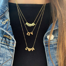 Load image into Gallery viewer, Multiple Block Initials Necklace