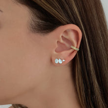 Load image into Gallery viewer, Two-Diamond Stud Earring (Single)