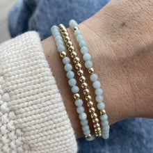 Load image into Gallery viewer, Gemstone and Gold Bead Bracelet