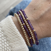 Load image into Gallery viewer, Gemstone and Gold Bead Bracelet