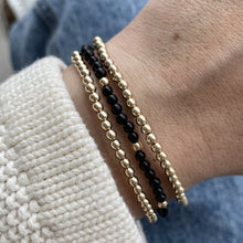 Load image into Gallery viewer, Gemstone and Gold Bead Bracelet