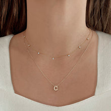 Load image into Gallery viewer, Block Initial Necklace