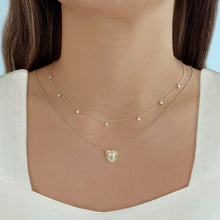 Load image into Gallery viewer, Fluted Bezel Diamond Necklace