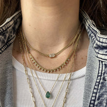 Load image into Gallery viewer, Spike Golden Tennis Necklace