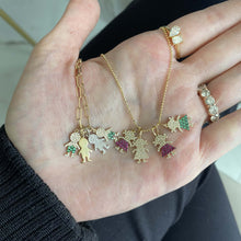 Load image into Gallery viewer, Boy Pave Gemstone Charm