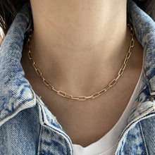 Load image into Gallery viewer, Rounded Paperclip Necklace