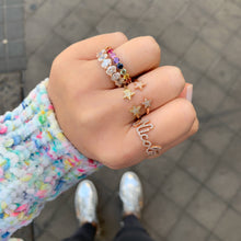 Load image into Gallery viewer, Diamond Name Ring