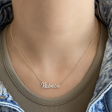 Load image into Gallery viewer, Diamond Name Necklace