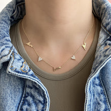 Load image into Gallery viewer, Multiple Cutout Gold Names Necklace