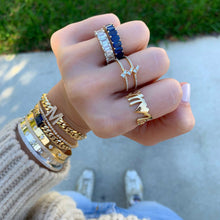 Load image into Gallery viewer, Double Band Baguette Ring