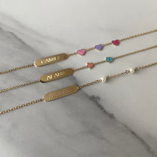 Load image into Gallery viewer, Id Enamel Three Hearts Girls Bracelet