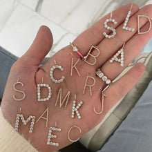 Load image into Gallery viewer, Jumbo Diamond Initial Charm