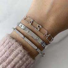 Load image into Gallery viewer, Multi Shape Diamond Clip On Bangle