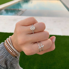 Load image into Gallery viewer, Double Band Baguette Ring