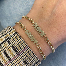 Load image into Gallery viewer, Gold Name Cuban Bracelet