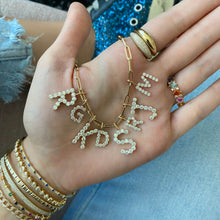 Load image into Gallery viewer, Jumbo Diamond Initial Charm