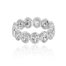 Load image into Gallery viewer, Oval Bezel Diamond Lab Eternity Ring