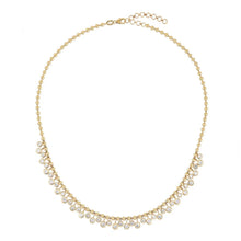 Load image into Gallery viewer, Dangling Bezel Diamond Ball Chain