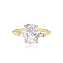 Load image into Gallery viewer, Large Baguette Diamond Shape Engagement Ring