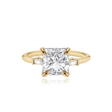 Load image into Gallery viewer, Large Baguette Diamond Shape Engagement Ring