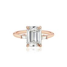 Load image into Gallery viewer, Large Baguette Diamond Shape Engagement Ring