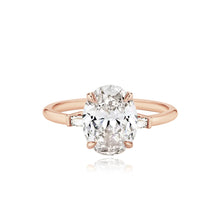 Load image into Gallery viewer, Large Baguette Diamond Shape Engagement Ring