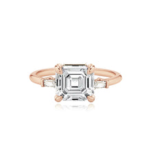 Load image into Gallery viewer, Large Baguette Diamond Shape Engagement Ring