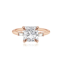 Load image into Gallery viewer, Large Baguette Diamond Shape Engagement Ring