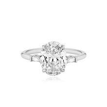 Load image into Gallery viewer, Large Baguette Diamond Shape Engagement Ring