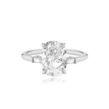 Load image into Gallery viewer, Large Baguette Diamond Shape Engagement Ring