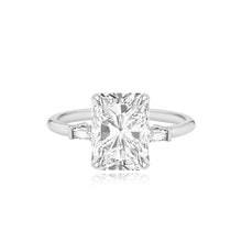 Load image into Gallery viewer, Large Baguette Diamond Shape Engagement Ring