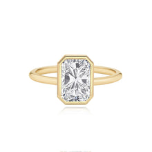 Load image into Gallery viewer, Gold Bezel Diamond Set Engagement Ring