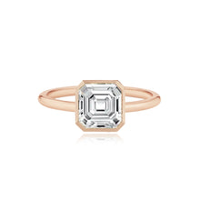 Load image into Gallery viewer, Gold Bezel Diamond Set Engagement Ring