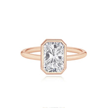 Load image into Gallery viewer, Gold Bezel Diamond Set Engagement Ring