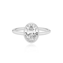 Load image into Gallery viewer, Gold Bezel Diamond Set Engagement Ring