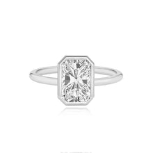Load image into Gallery viewer, Gold Bezel Diamond Set Engagement Ring