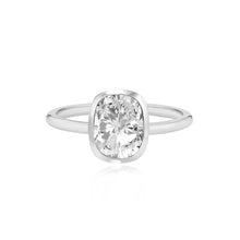 Load image into Gallery viewer, Gold Bezel Diamond Set Engagement Ring