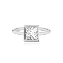 Load image into Gallery viewer, Gold Bezel Diamond Set Engagement Ring