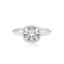 Load image into Gallery viewer, Gold Bezel Diamond Set Engagement Ring