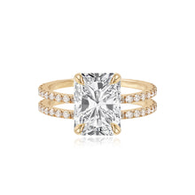 Load image into Gallery viewer, Diamond Double Pave Band Engagement Ring