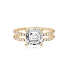 Load image into Gallery viewer, Diamond Double Pave Band Engagement Ring