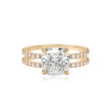 Load image into Gallery viewer, Diamond Double Pave Band Engagement Ring