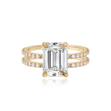 Load image into Gallery viewer, Diamond Double Pave Band Engagement Ring
