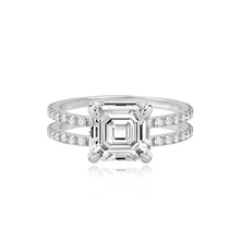 Load image into Gallery viewer, Diamond Double Pave Band Engagement Ring