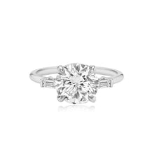Load image into Gallery viewer, Diamond Gold Tapered Baguettes Engagement Ring
