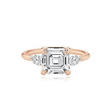 Load image into Gallery viewer, Diamond Gold Pear Side Stones Engagement Ring
